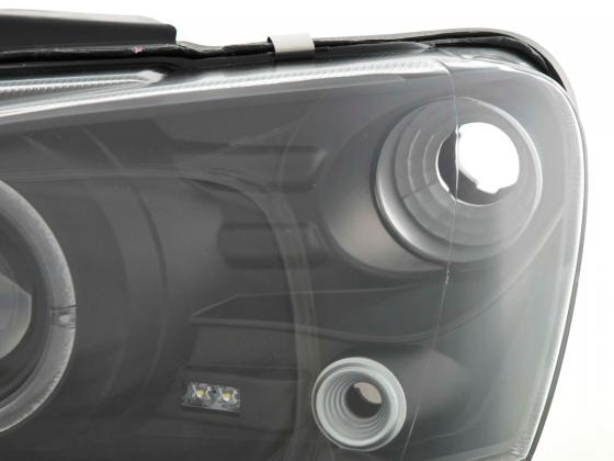 Headlight set Peugeot 106 96-03 black