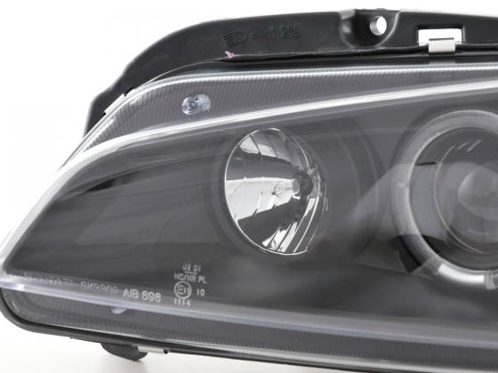 Headlight set Peugeot 106 96-03 black