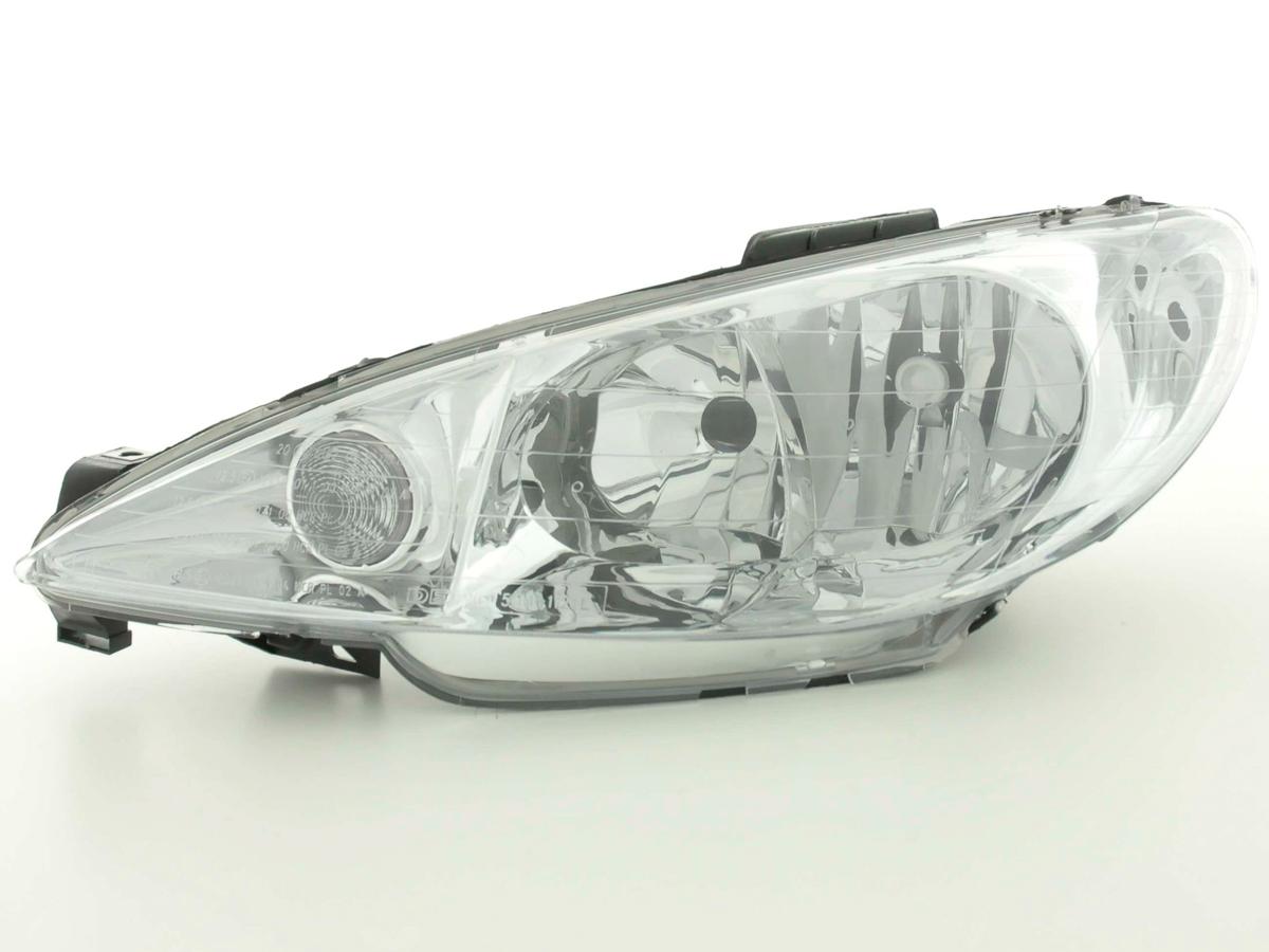 Wear parts headlight left Peugeot 206 S16 98-03