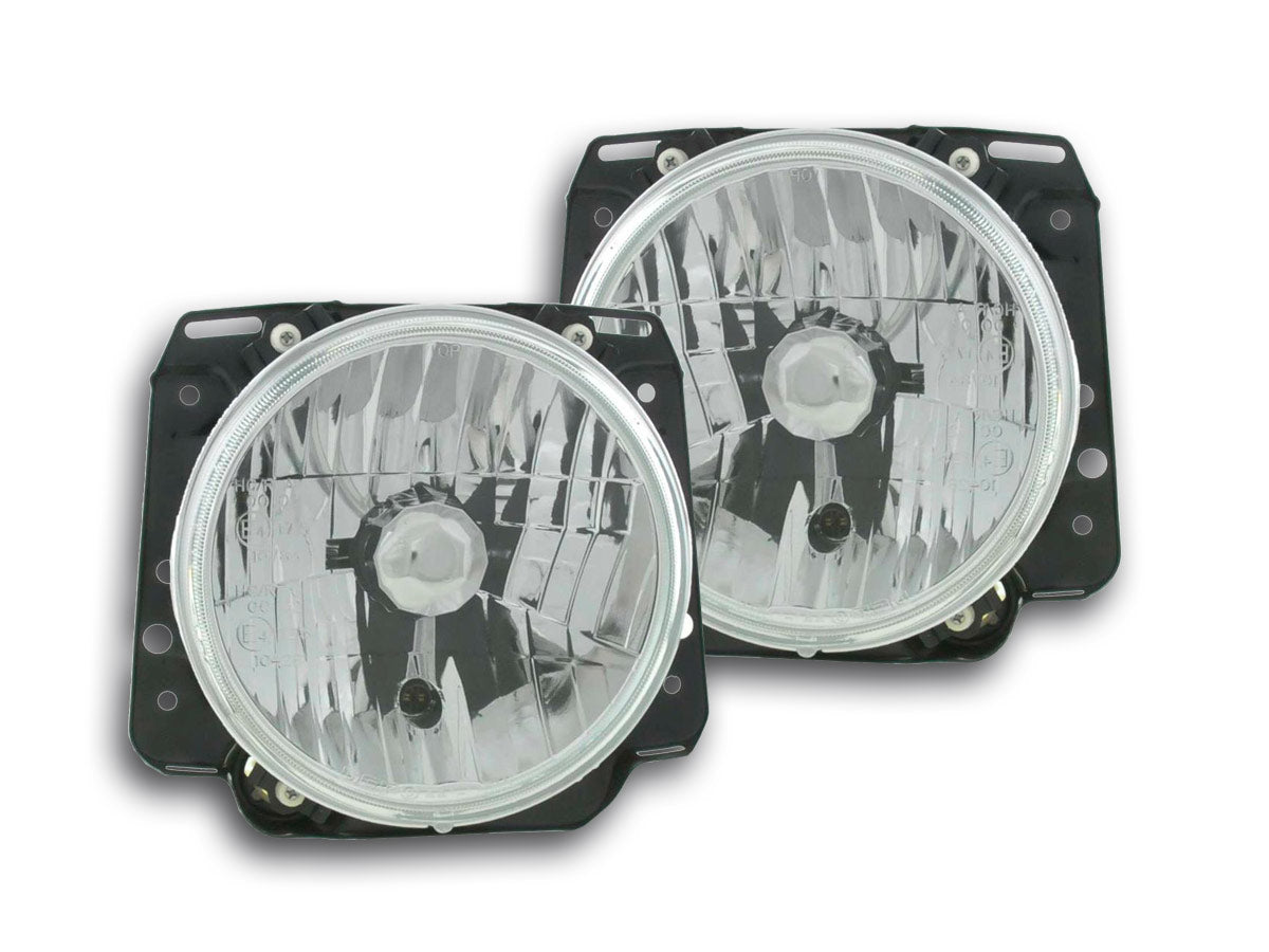 Headlight set VW Golf 2 type 19 year 84-91 crystal chrome