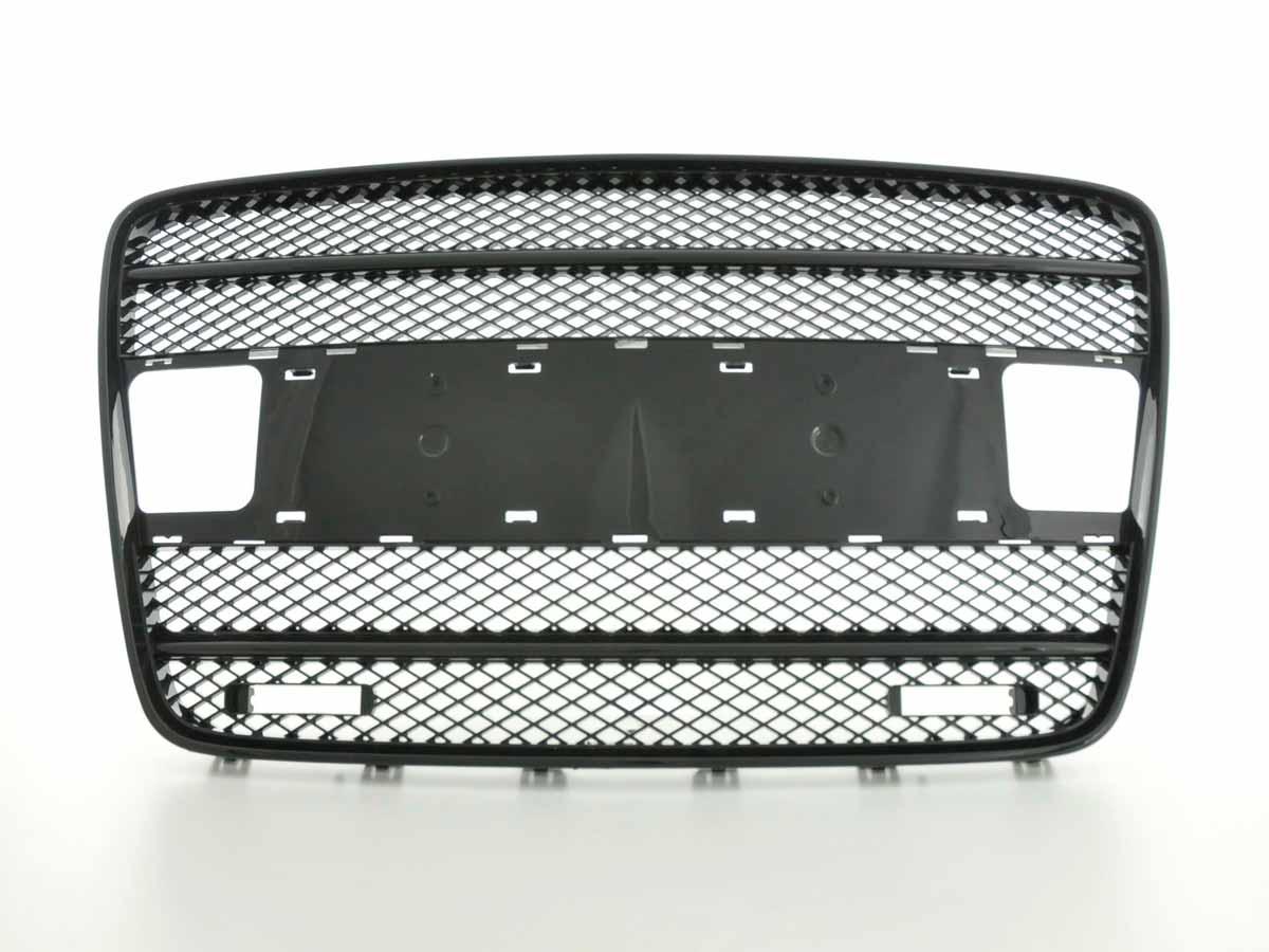 Sportgrill mit Positionslichthalter Frontgrill passend für Audi Q7 Typ 4L  05-09 schwarz