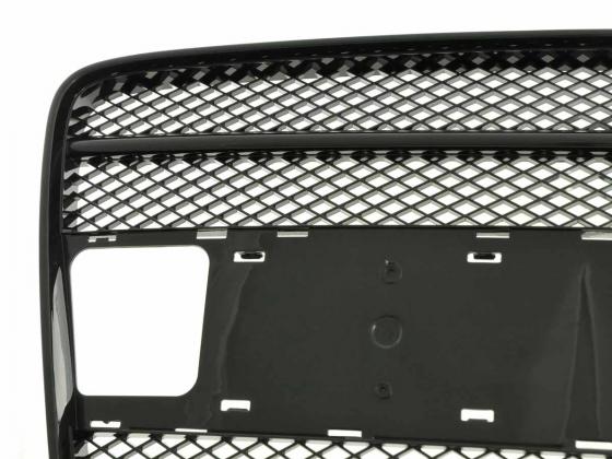 Sportgrill mit Positionslichthalter Frontgrill passend für Audi Q7 Typ 4L  05-09 schwarz