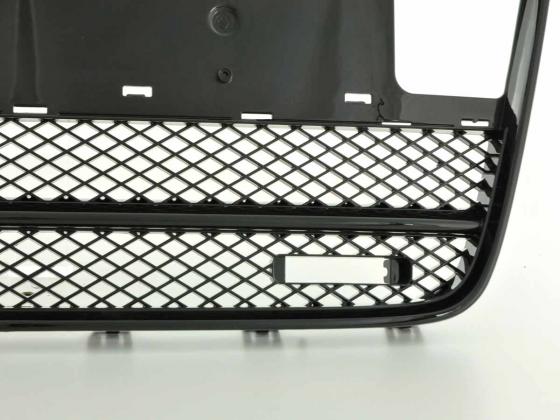Sportgrill mit Positionslichthalter Frontgrill passend für Audi Q7 Typ 4L  05-09 schwarz