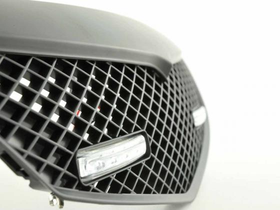 Sportgrill mit Positionslicht Frontgrill Mazda 2 Typ DY  03-07 schwarz