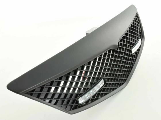 Sportgrill mit Positionslicht Frontgrill Mazda 2 Typ DY  03-07 schwarz