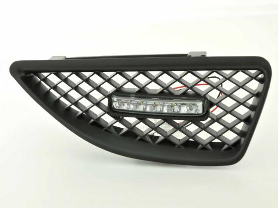 Sportgrill mit Positionslicht Frontgrill Renault Megane  99-02 schwarz