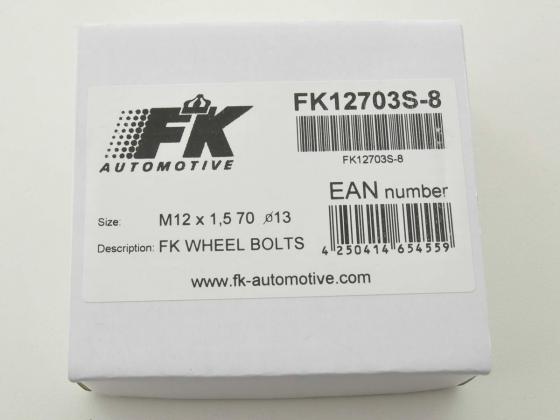 Stud bolt set for Ford vehicles (8 pieces), length 40 mm