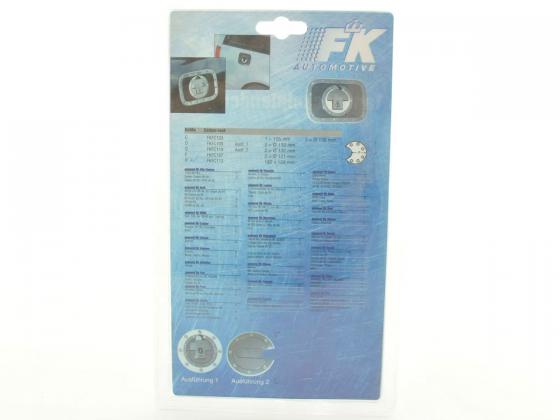 Tank cap cover Fuel Cap Alu Look 180x131 cover tank cap