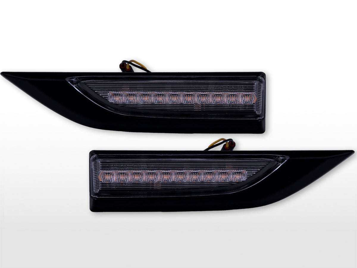 LED side indicator set VW T6 built from 16 black
