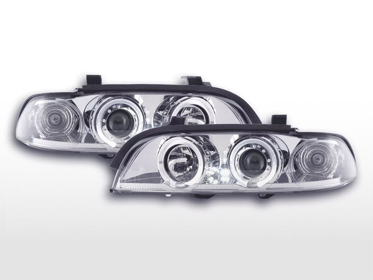 Headlight set BMW 5 Series E39 95-00 chrome