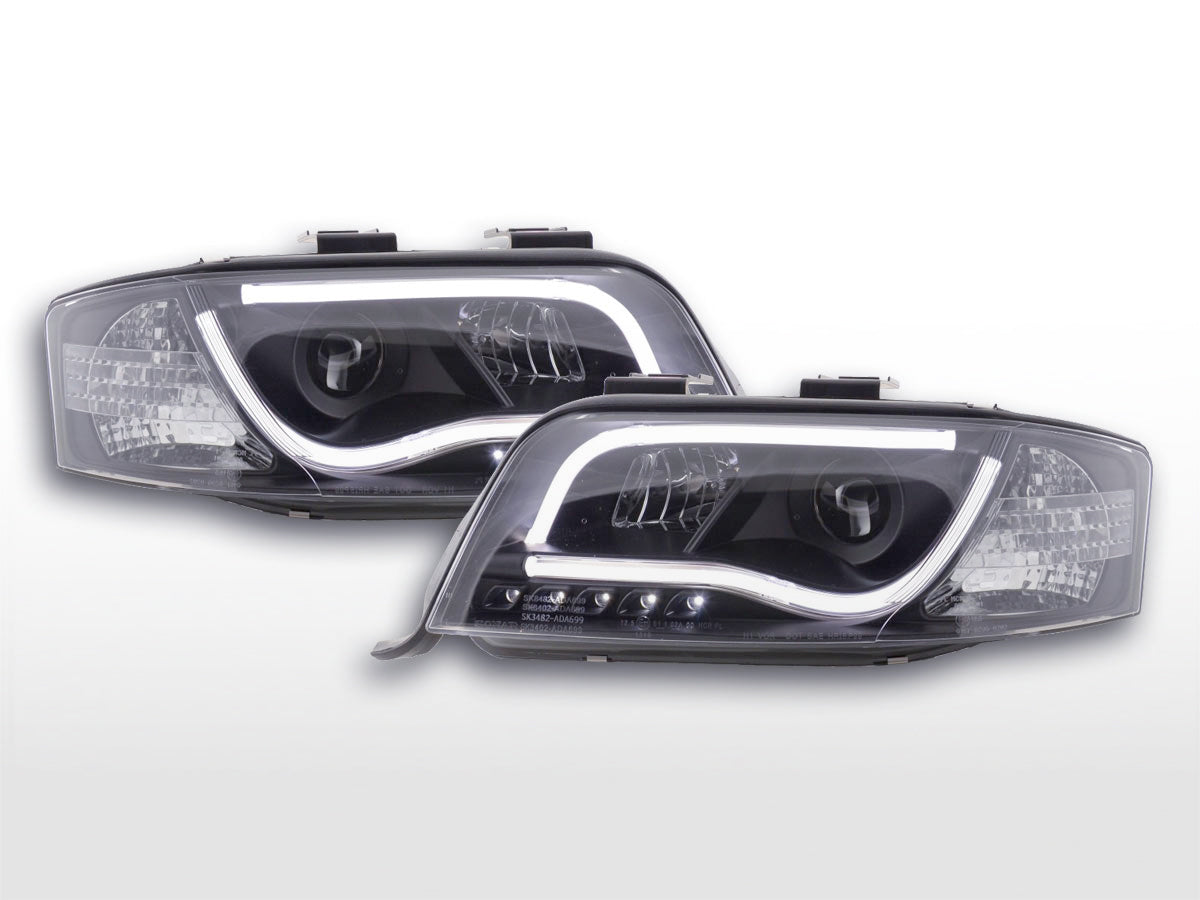 Scheinwerfer Set Daylight LED TFL-Optik Audi A6 Typ 4B  01-04 schwarz für Rechtslenker