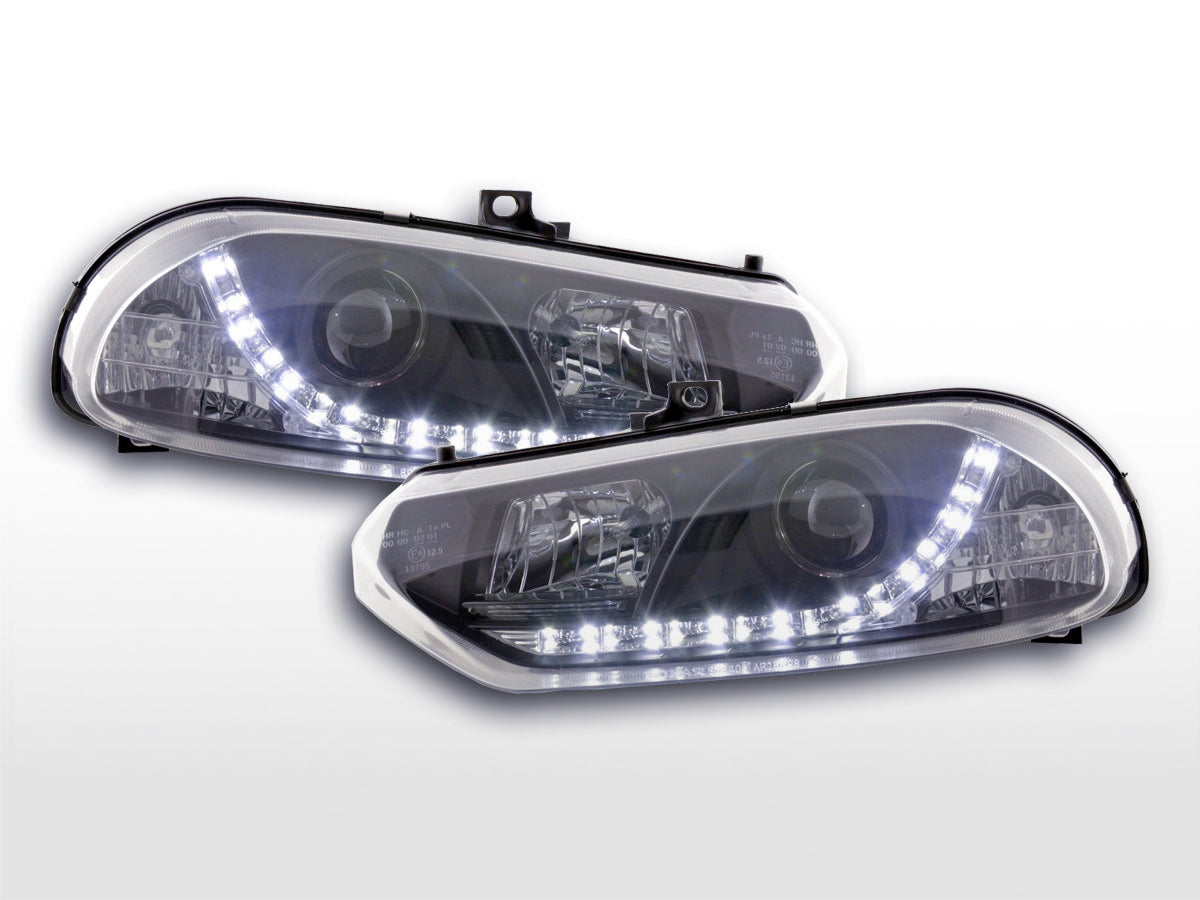 Headlight set Daylight LED DRL look Audi A3 Type 8L 96-00 chrome