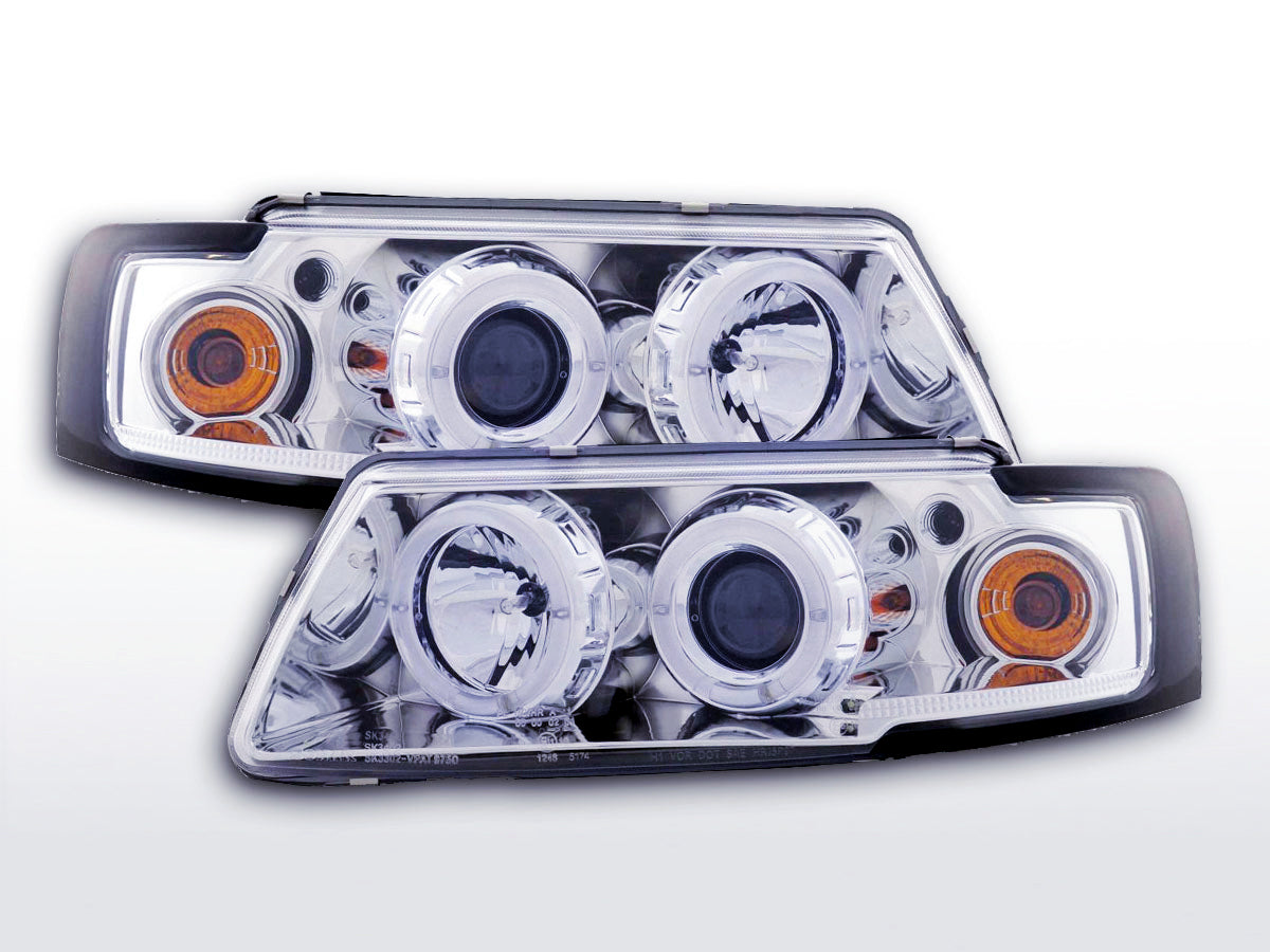 Headlight set VW Passat Type 3B 97-00 chrome