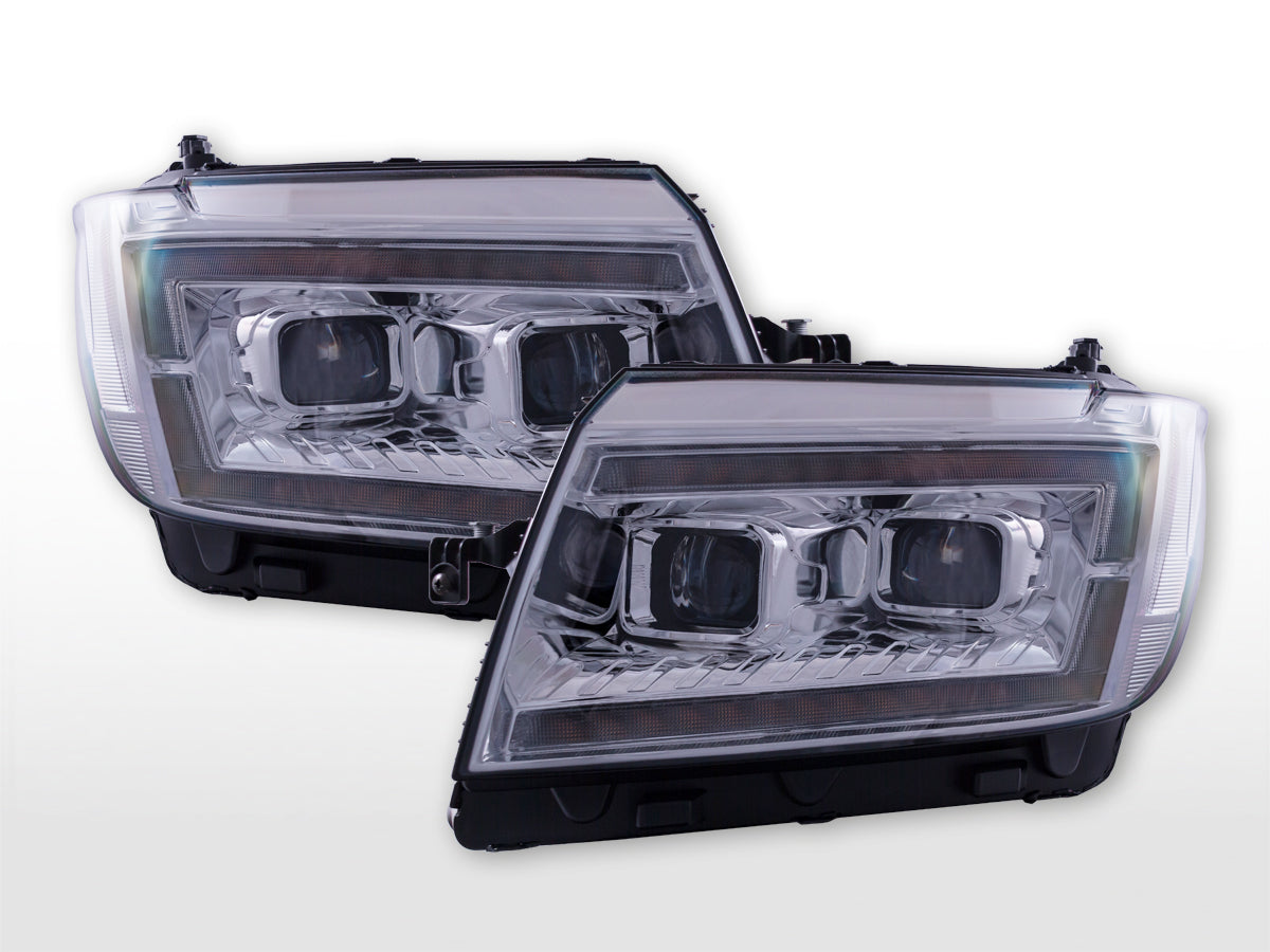 Sports mirror adapter set Ford Fiesta (type JAS/JBS) 1995-2001 chrome