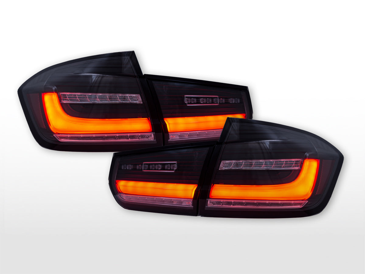 LED taillights set BMW 3 Series F30 12-17 red/black smoked
