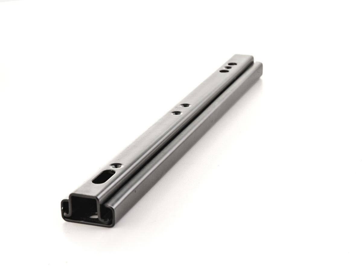 Universal guide rails for vintage car seats with adjustment lever