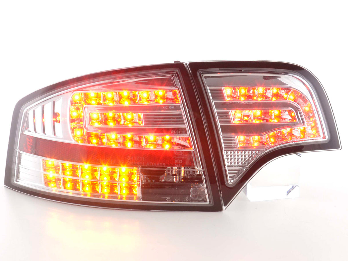 LED Rückleuchten Set Audi A4 Limousine Typ 8E  04-07 chrom
