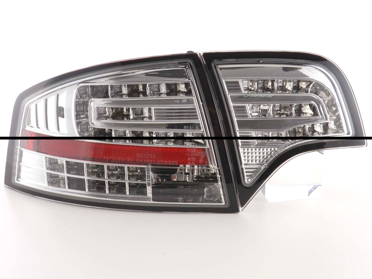 LED Rückleuchten Set Audi A4 Limousine Typ 8E  04-07 chrom