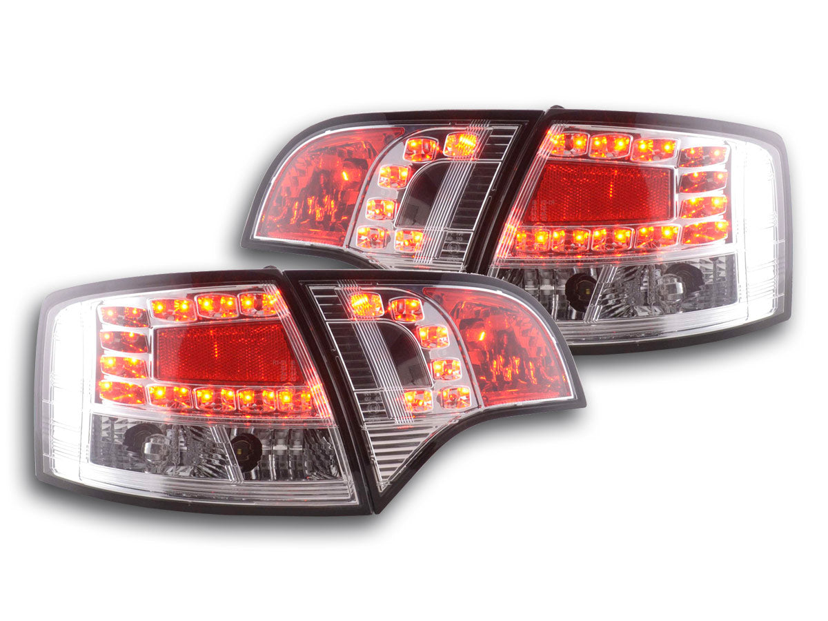 LED Rückleuchten Set Audi A4 Avant Typ 8E  04-08 chrom