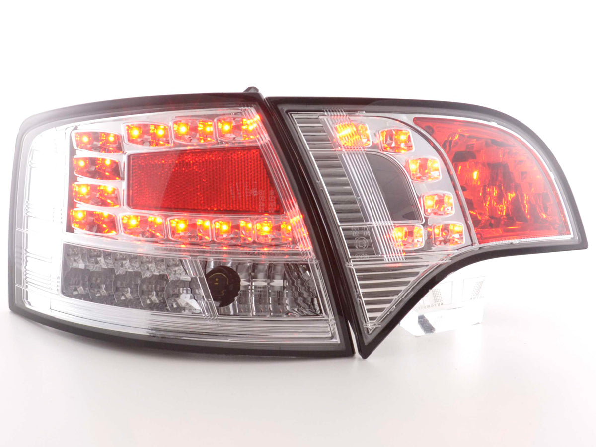 LED taillights set Audi A4 Avant type 8E 04-08 chrome