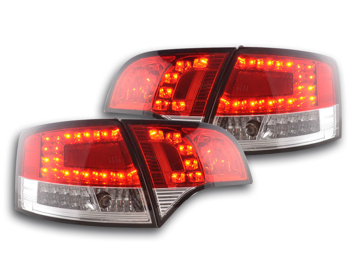 LED Rückleuchten Set Audi A4 Avant Typ 8E  04-08 rot/klar