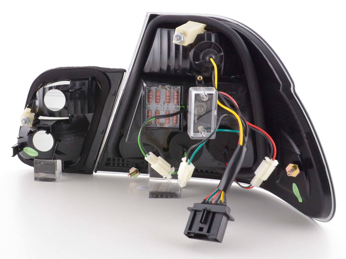 LED taillights set BMW 3 Series Sedan Type E46 98-01 black