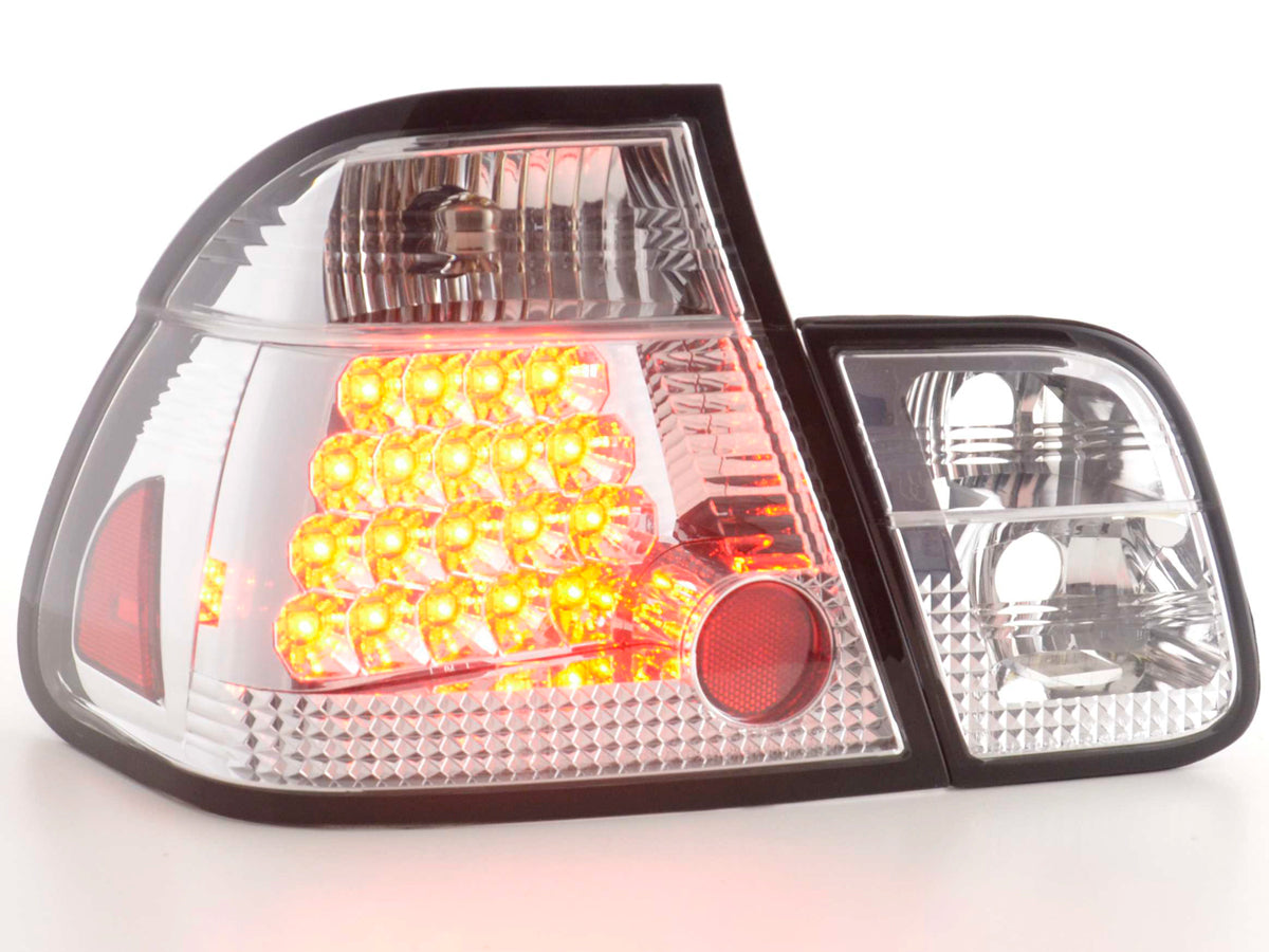 LED taillights set BMW 3 Series Sedan Type E46 01-05 chrome