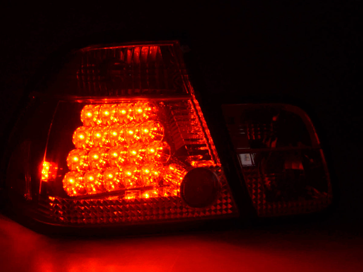 LED taillights set BMW 3 Series Sedan Type E46 01-05 chrome