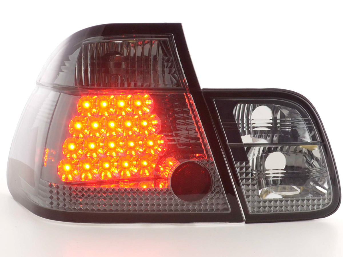 LED taillights set BMW 3 Series Sedan Type E46 01-05 black