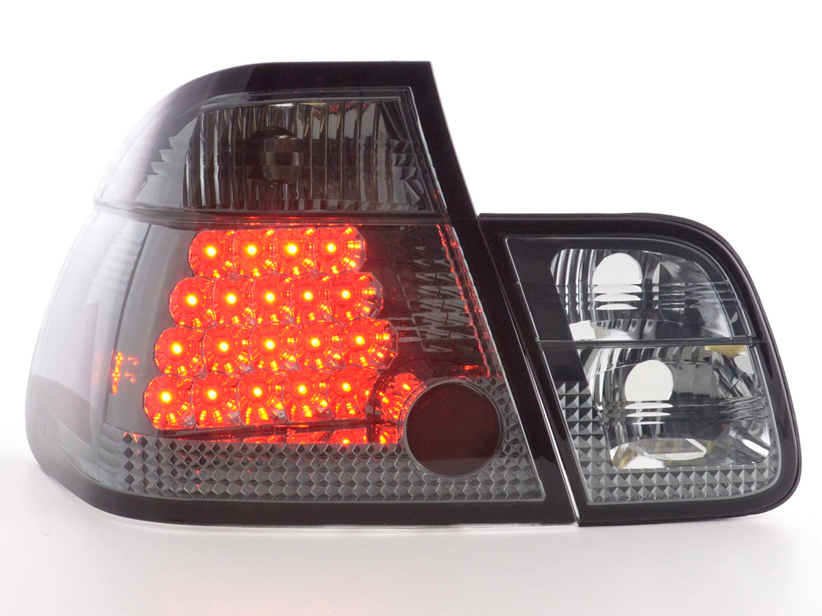LED taillights set BMW 3 Series Sedan Type E46 01-05 black