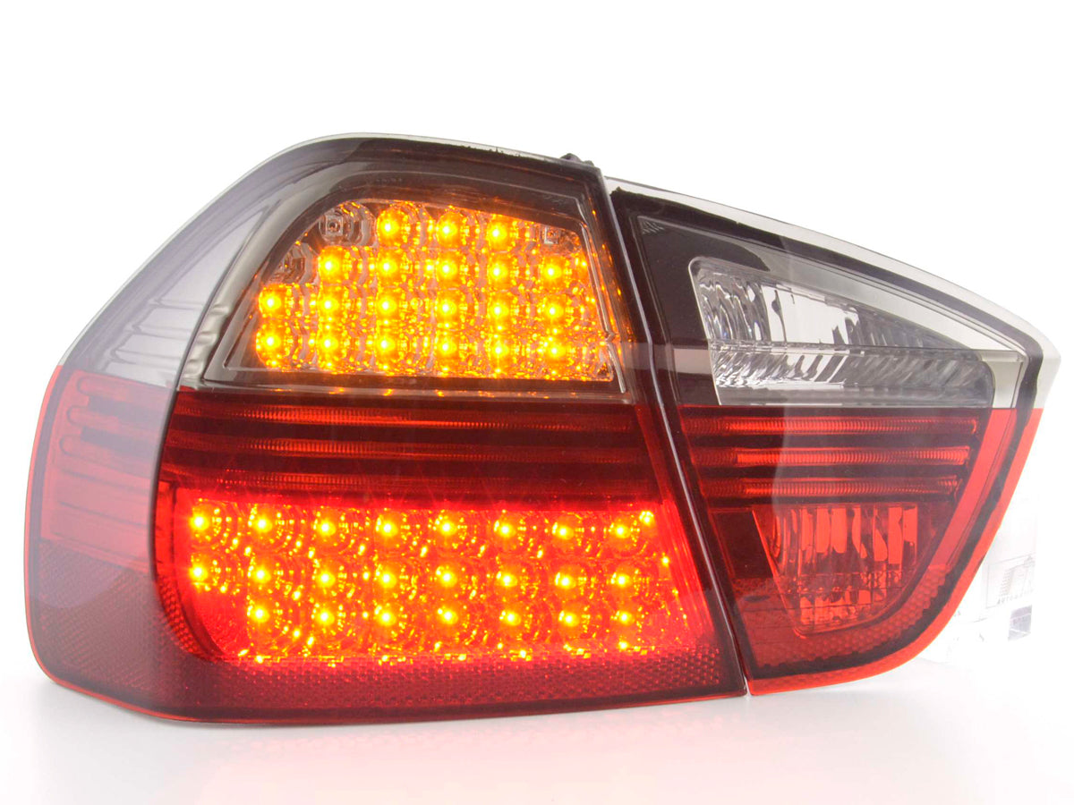 LED taillights set BMW 3 Series Sedan Type E90 05-08 black/red