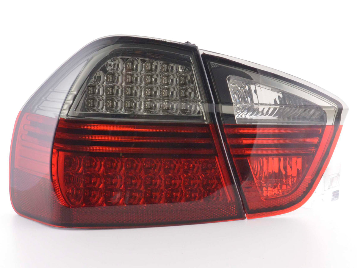 LED taillights set BMW 3 Series Sedan Type E90 05-08 black/red