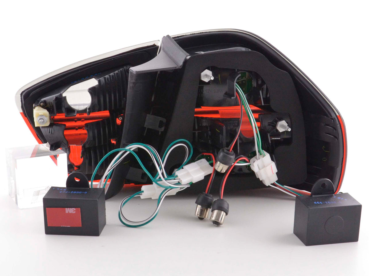 LED taillights set BMW 3 Series Sedan Type E90 05-08 black/red
