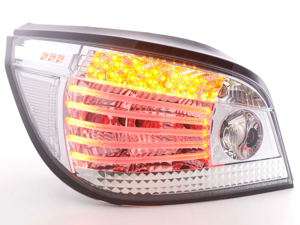 LED taillights set BMW 5 Series Sedan Type E60 04-07 chrome