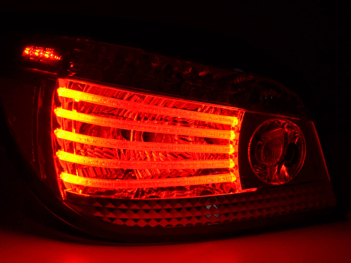 LED taillights set BMW 5 Series Sedan Type E60 04-07 chrome