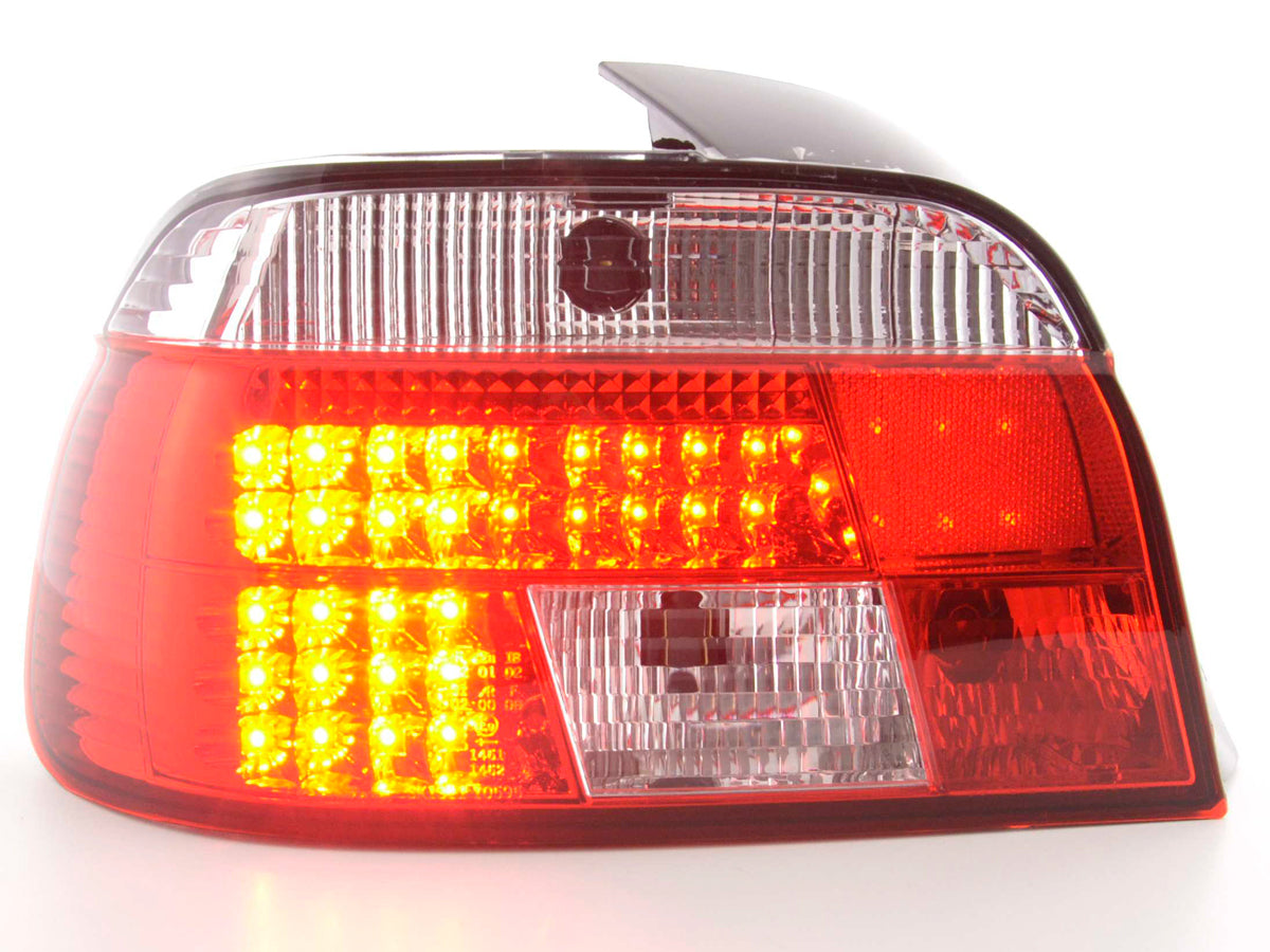 LED taillights set BMW 5 Series Sedan Type E39 95-00 clear/red