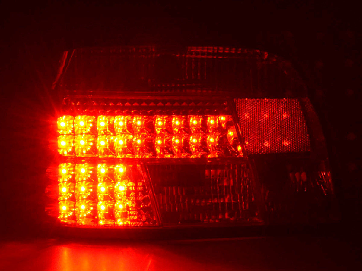LED taillights set BMW 5 Series Sedan Type E39 95-00 clear/red