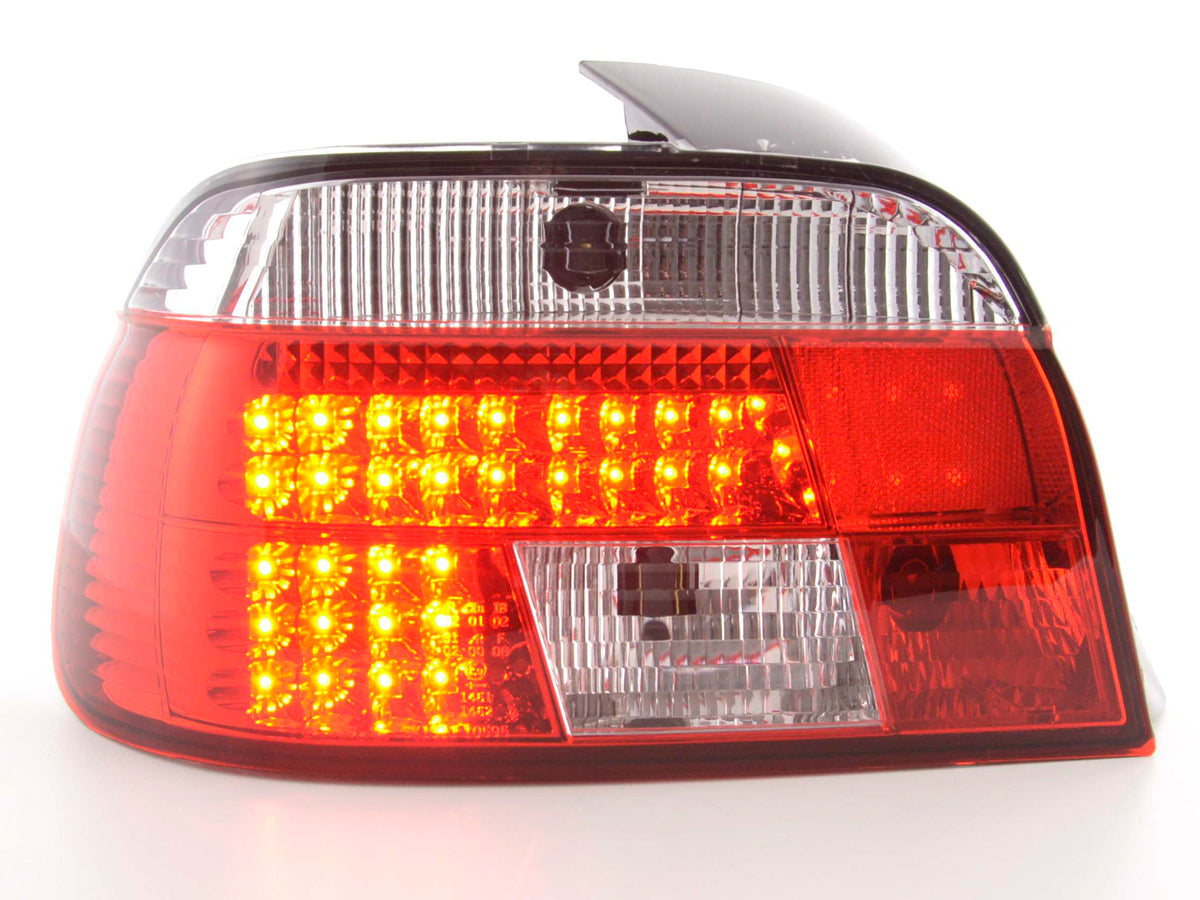 LED taillights set BMW 5 Series Sedan Type E39 95-00 clear/red
