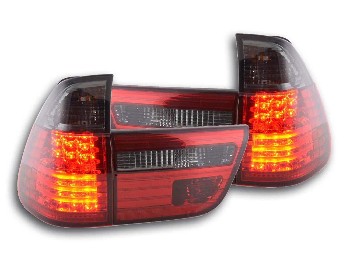 LED taillights set BMW X5 type E53 98-02 black/red