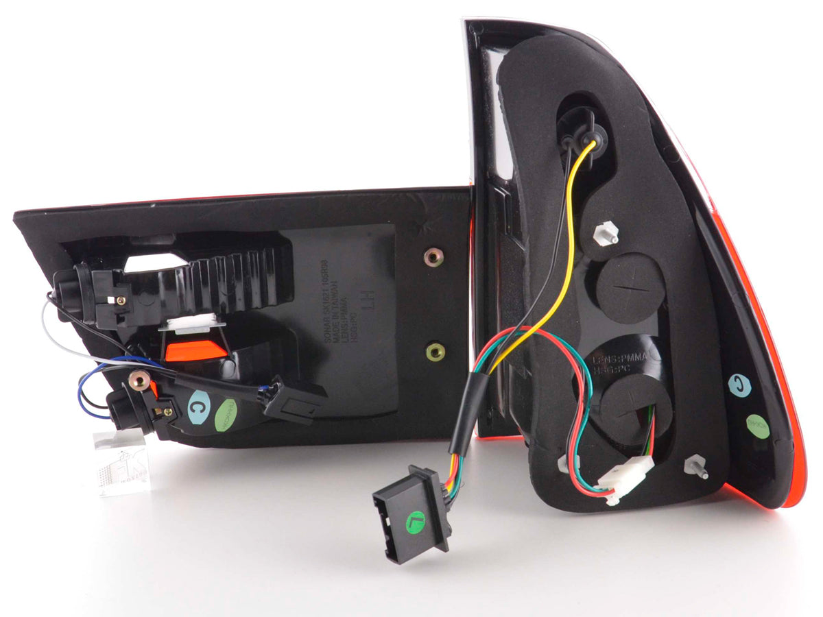 LED taillights set BMW X5 type E53 98-02 clear/red