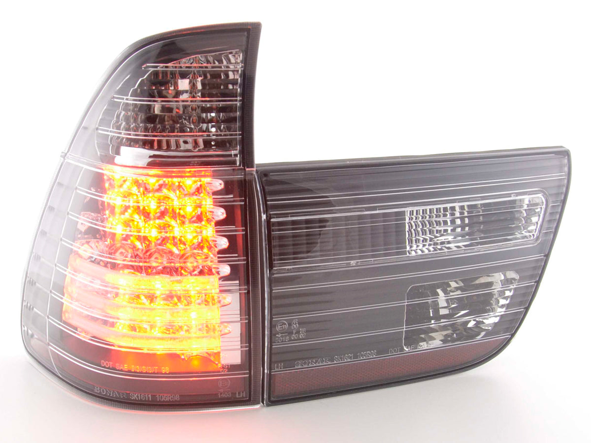 LED taillights set BMW X5 type E53 98-02 black