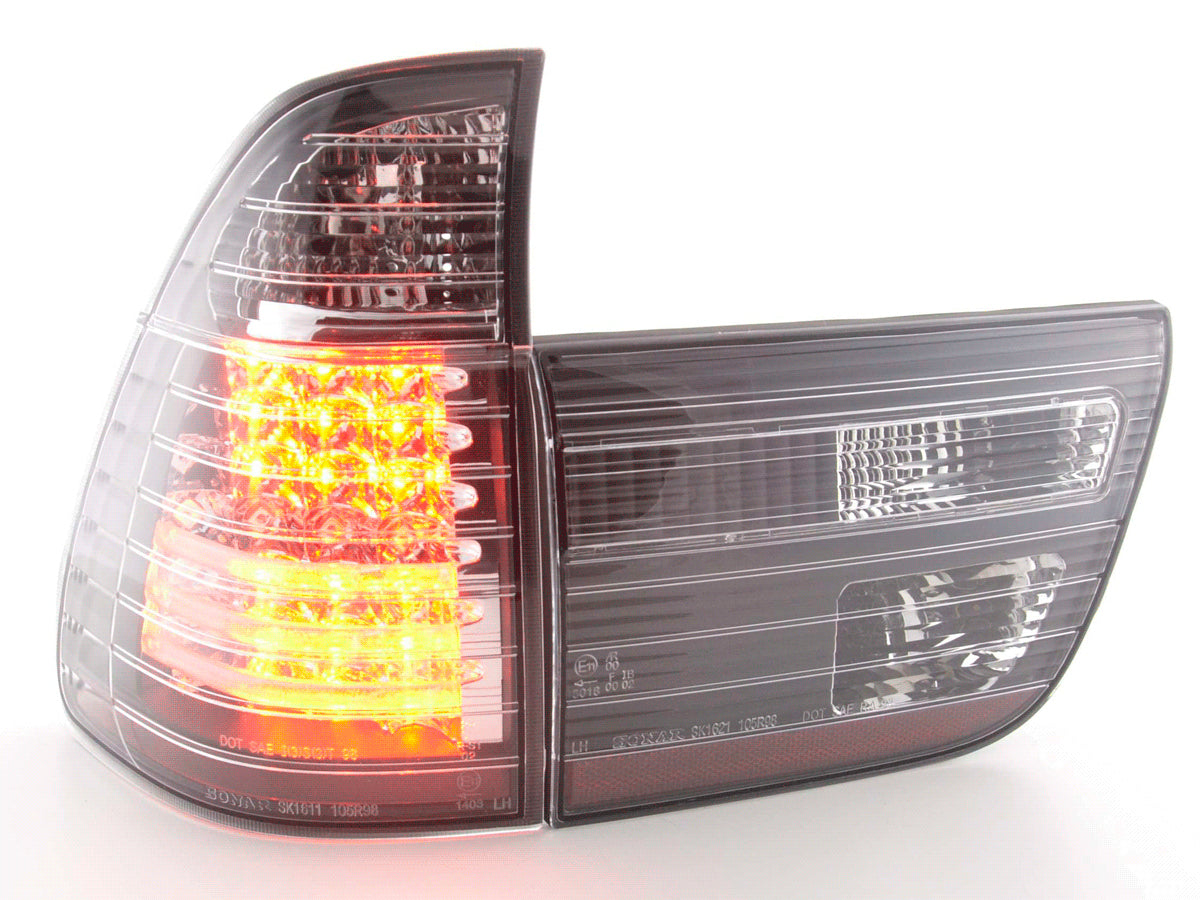 LED taillights set BMW X5 type E53 98-02 black