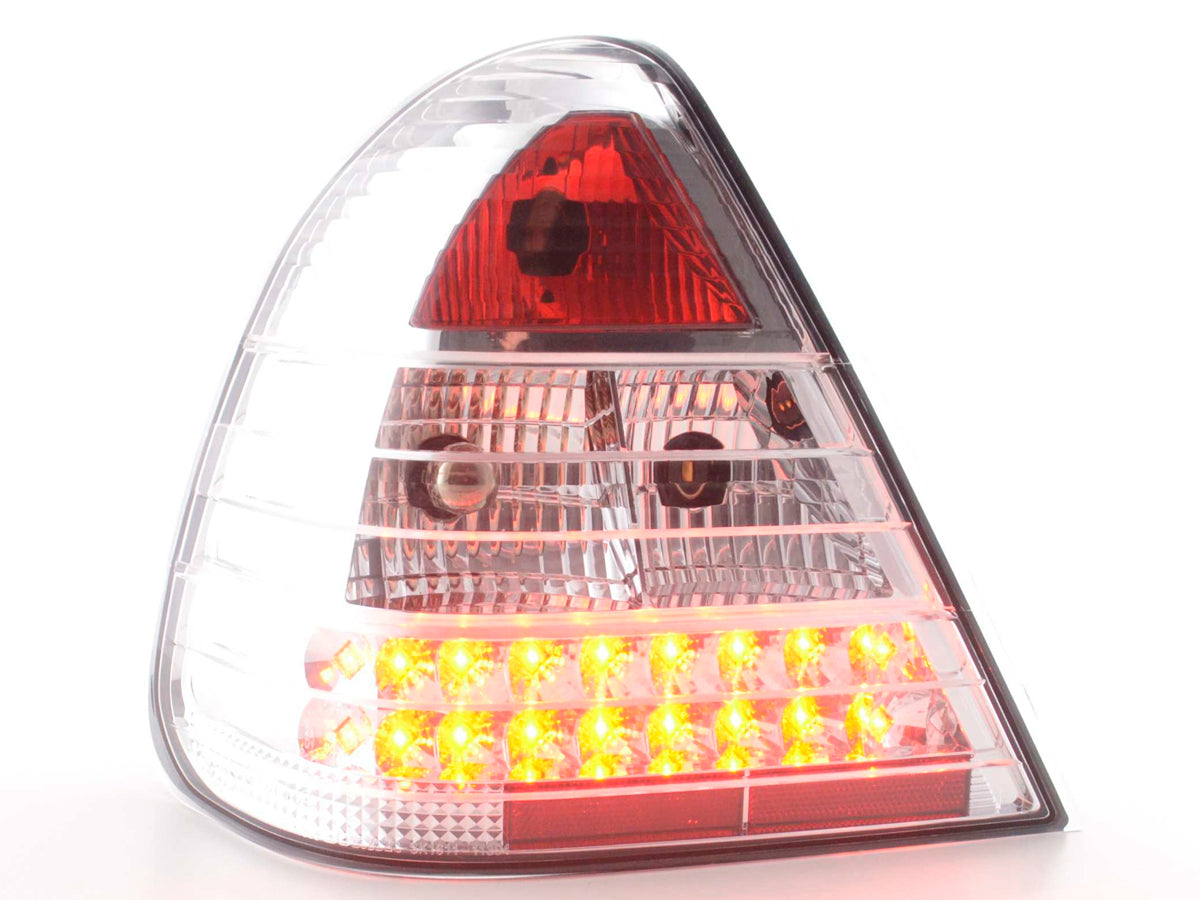 LED taillights set Mercedes C-Class type W202 96-00 chrome