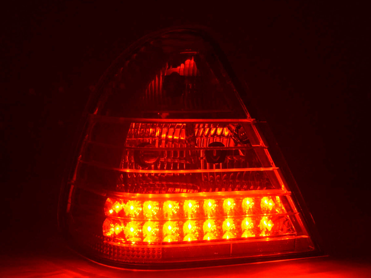 LED taillights set Mercedes C-Class type W202 96-00 chrome