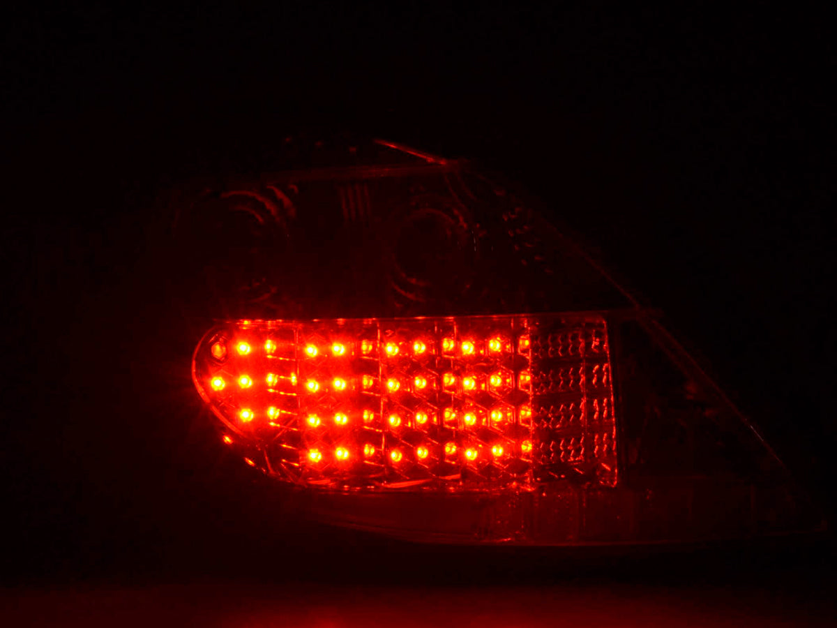 Headlight set Daylight LED DRL look Opel Zafira A 99-04 black