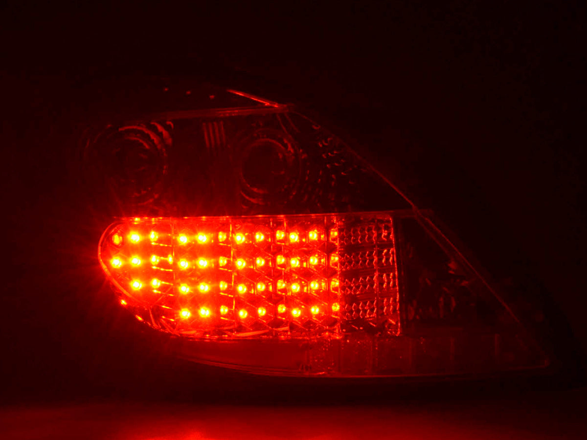 Headlight set Daylight LED DRL look Opel Zafira A 99-04 chrome
