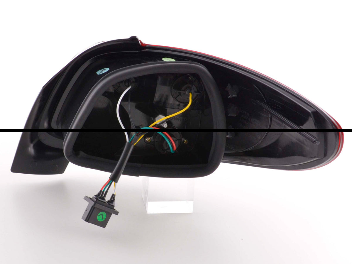 LED taillights set Peugeot 206 CC Cabrio 98-05 clear/red