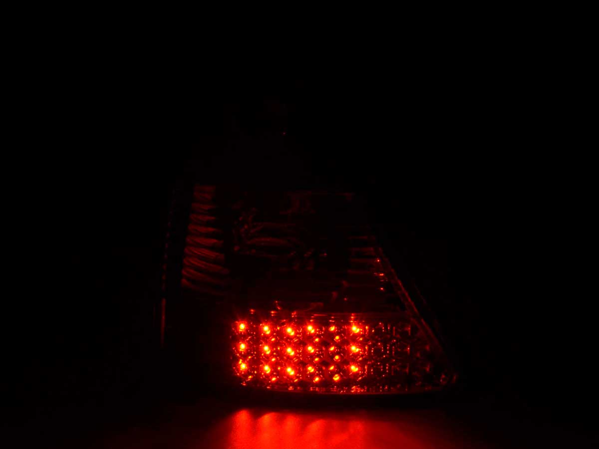 LED taillights set Renault Clio Type B 01-04 chrome