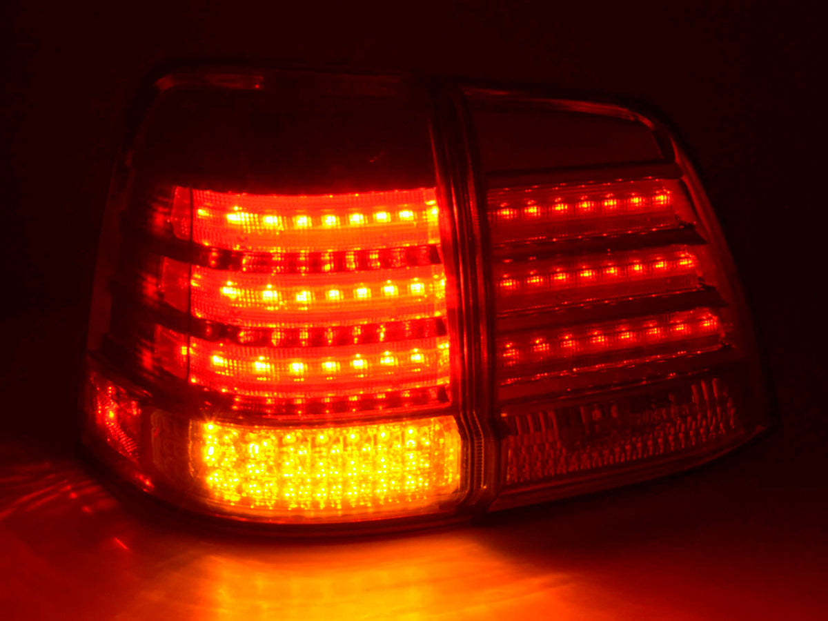 LED taillights set Toyota Land Cruiser type FJ200 07-08 chrome