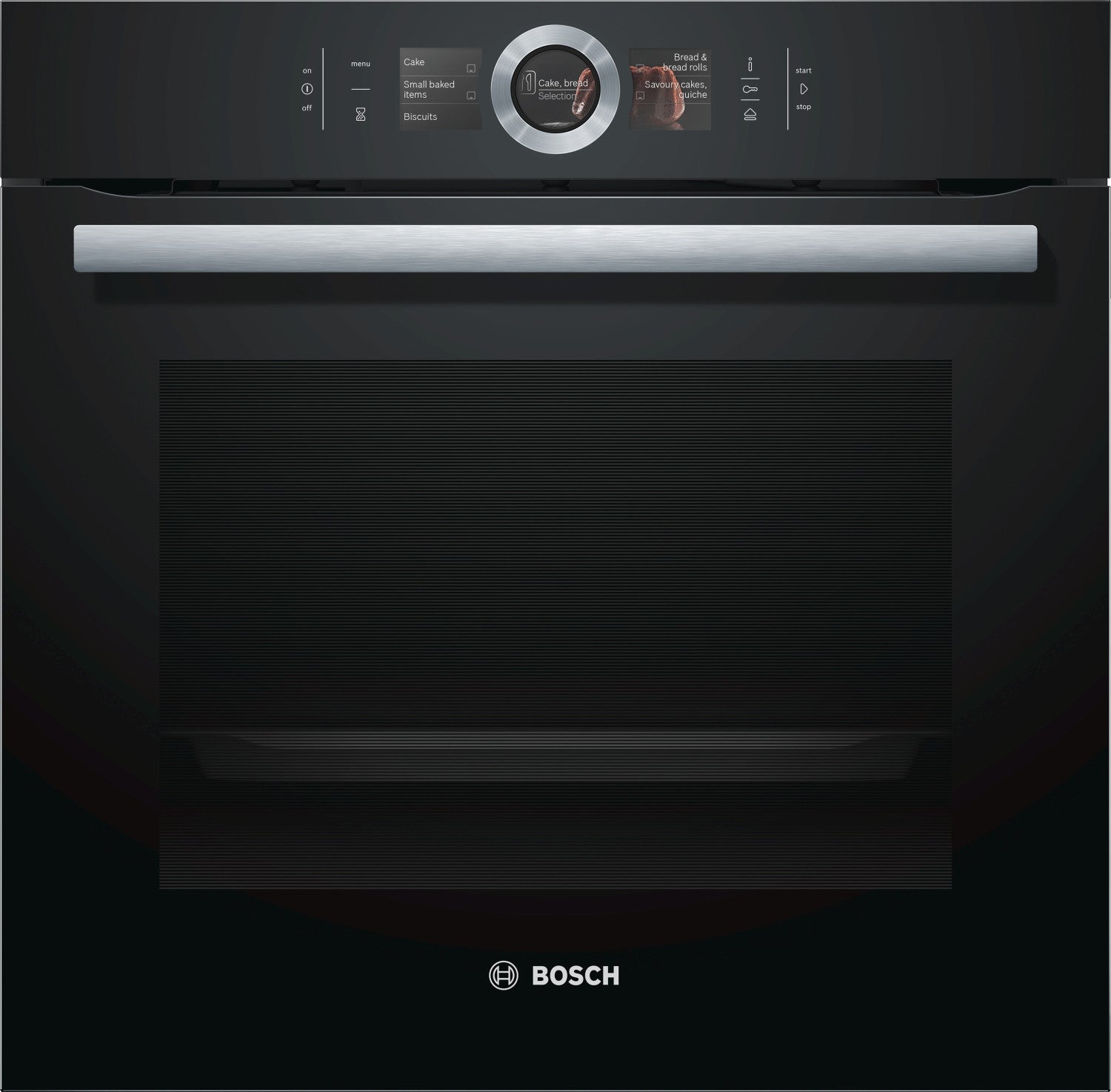 Bosch HSG636BB1 Series 8 built-in electric oven, steam, black